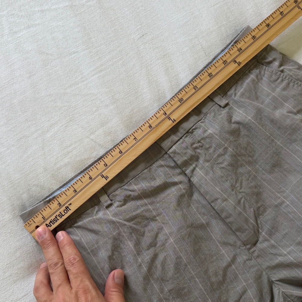 Bundle Lot 2 Banana Republic 32x32 Brown Plaid Cotton Chino Trousers Pants - Picture 14 of 16